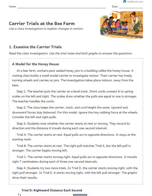 Carrier Trials at the Bee Farm worksheet preview