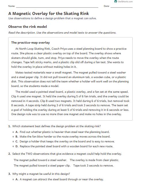 A Magnetic Overlay for the Skating Rink worksheet preview