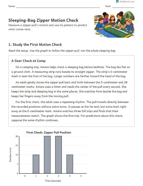 Sleeping-Bag Zipper Motion Check worksheet preview