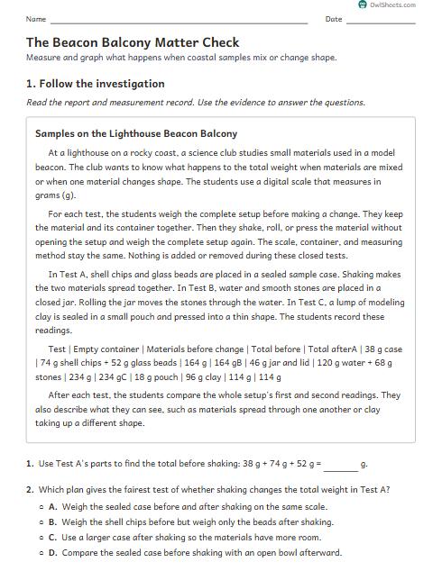 The Beacon Balcony Matter Check worksheet preview