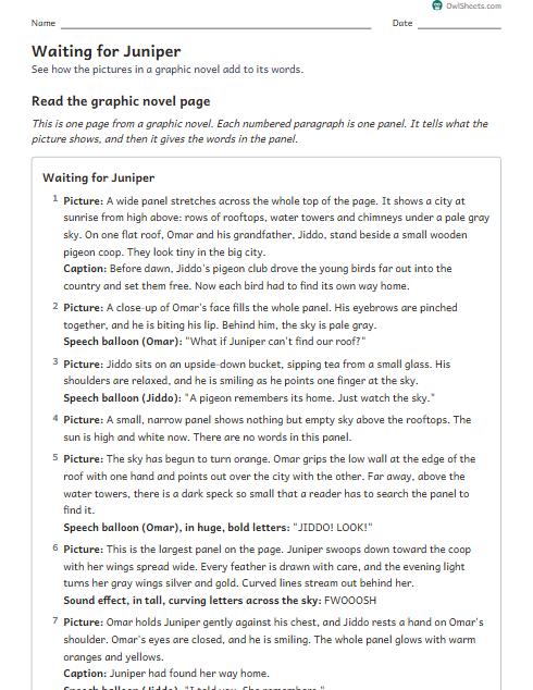 Waiting for Juniper worksheet preview
