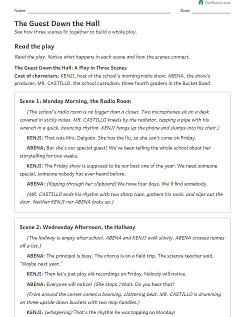 The Guest Down the Hall worksheet preview
