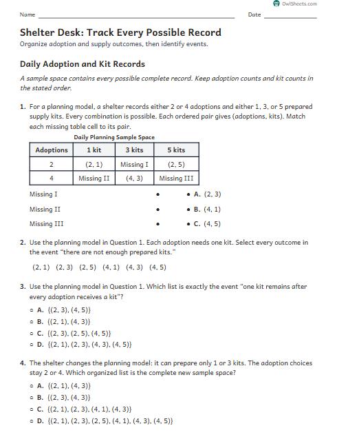 Shelter Desk: Track Every Possible Record worksheet preview
