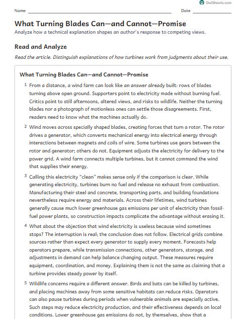What Turning Blades Can—and Cannot—Promise worksheet preview