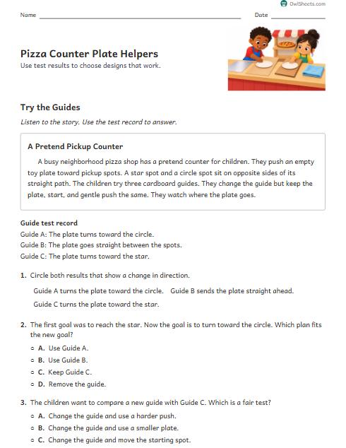 Pizza Counter Plate Helpers worksheet preview