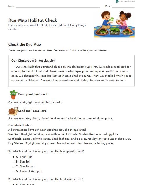 Rug-Map Habitat Check worksheet preview